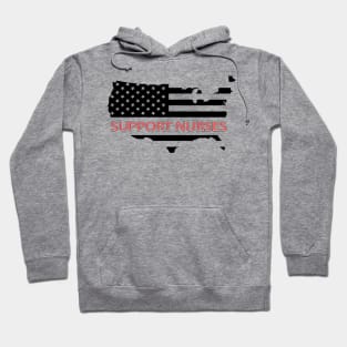 Support Nurses flag Hoodie